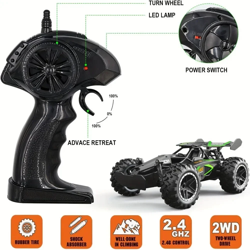 RC Drifting Car Racing  High Speed 15KM/H Radio Control Model 2.4G Drift Race Vehicle for Boys Girl Gifts thumbnail 2