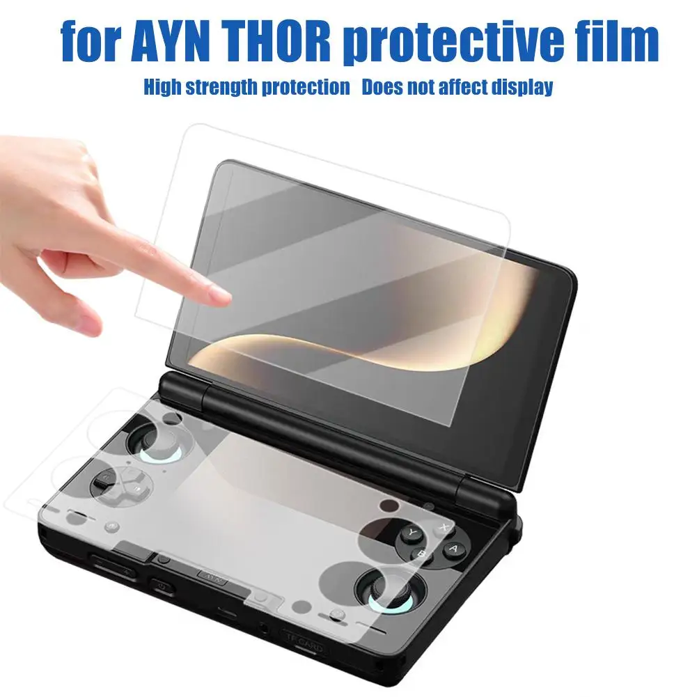 For AYN THOR Tempered Glass Screen Protector Scratch-resistant Film Dual Screen HD Glass Screen Protector Game Accessories thumbnail 4