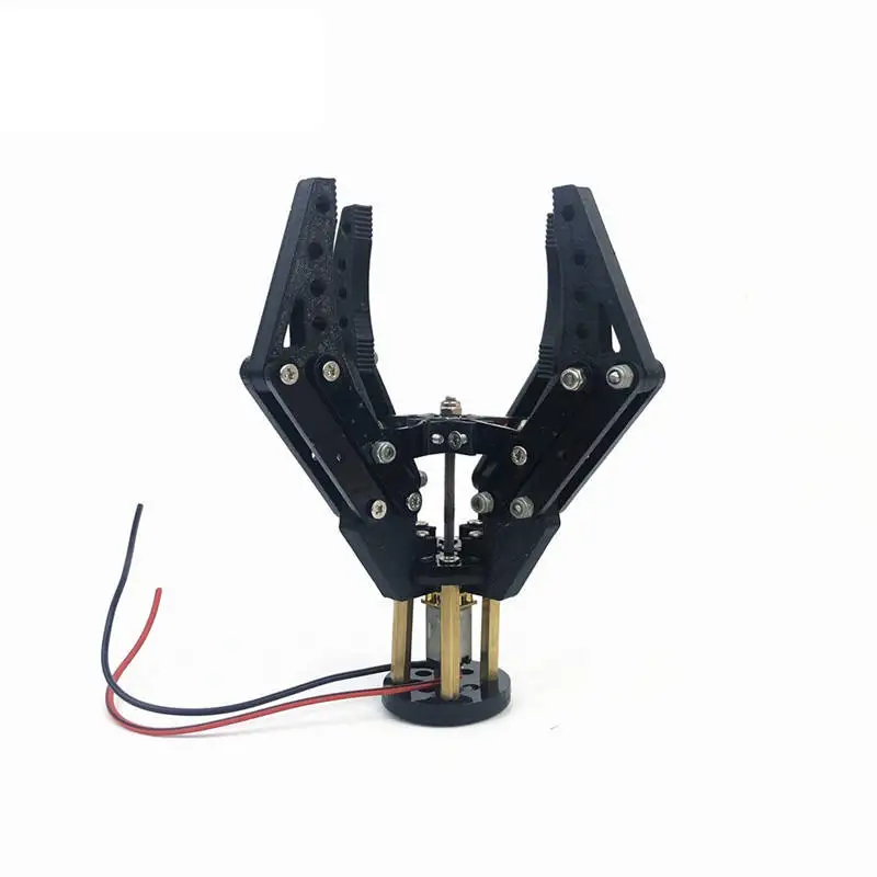 3D Printed 4 Fingers Mechanical Arm Clamp Robot Gripper N20 Motor Clip Acrylic Robot Gripper For Drone Robot Claw DIY Kit thumbnail 2