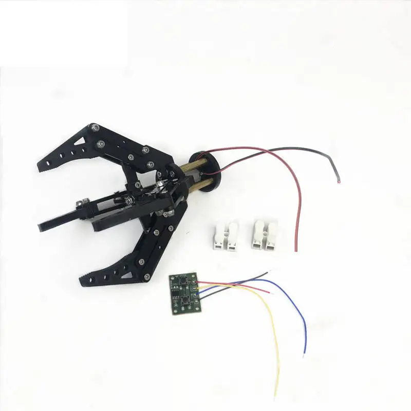 3D Printed 4 Fingers Mechanical Arm Clamp Robot Gripper N20 Motor Clip Acrylic Robot Gripper For Drone Robot Claw DIY Kit thumbnail 4