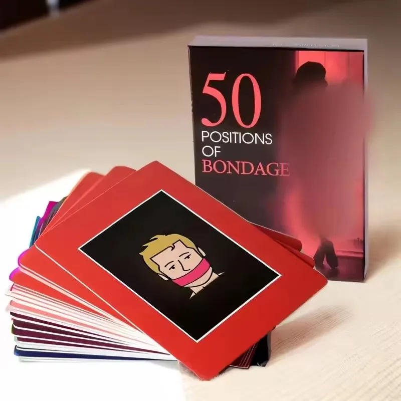 Jogo de tabuleiro para Casais Dia dos Namorados, Jogo Adulto, 50 Tipos de Cartão, Play Bedroom Commands, Party Naughty Gift thumbnail 3