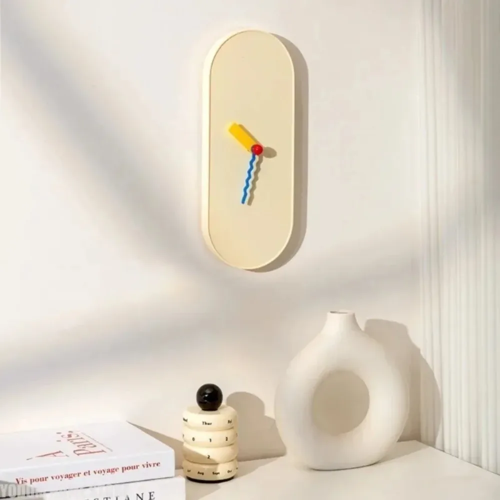 Home Furnishing Decoration Dopamine Wall Mounted Clock Living Room Kids Gifts Modern Decorations Silent Mechanism Clocks thumbnail 2