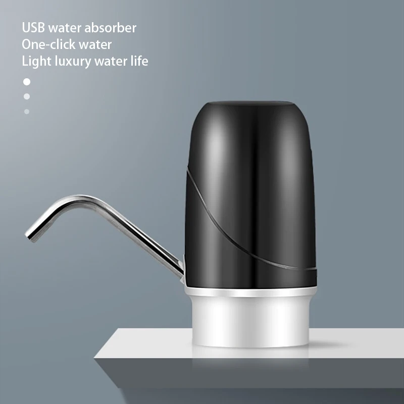 USB Charge Mini Barreled Electric Liquid Bottle Pump Automatic Portable Home Drinking Water Dispenser Drinking Pump Bottle thumbnail 3