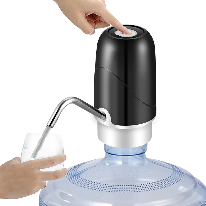 USB Charge Mini Barreled Electric Liquid Bottle Pump Automatic Portable Home Drinking Water Dispenser Drinking Pump Bottle