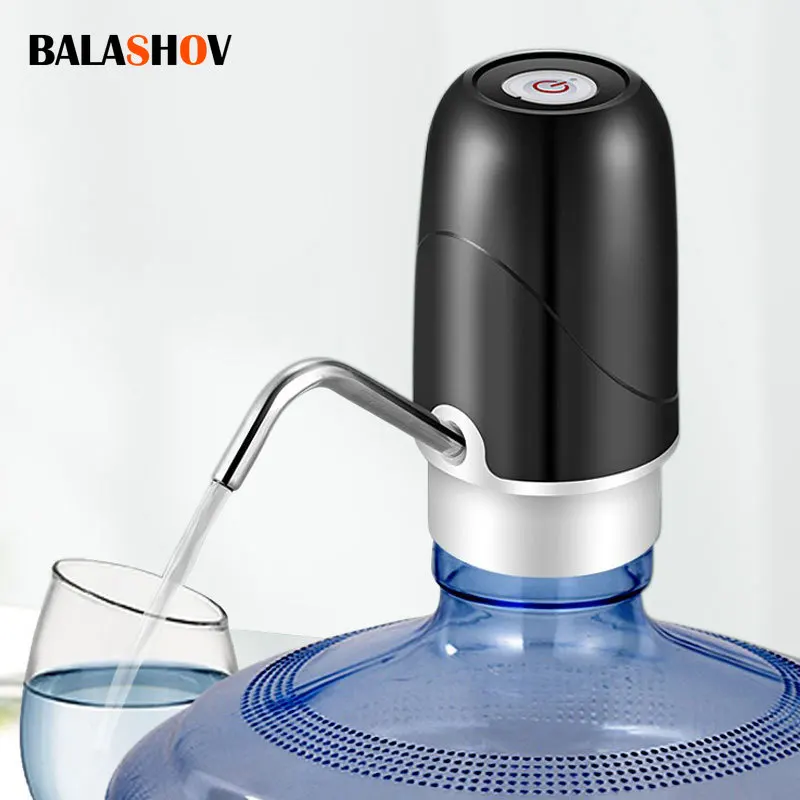 USB Charge Mini Barreled Electric Liquid Bottle Pump Automatic Portable Home Drinking Water Dispenser Drinking Pump Bottle thumbnail 2