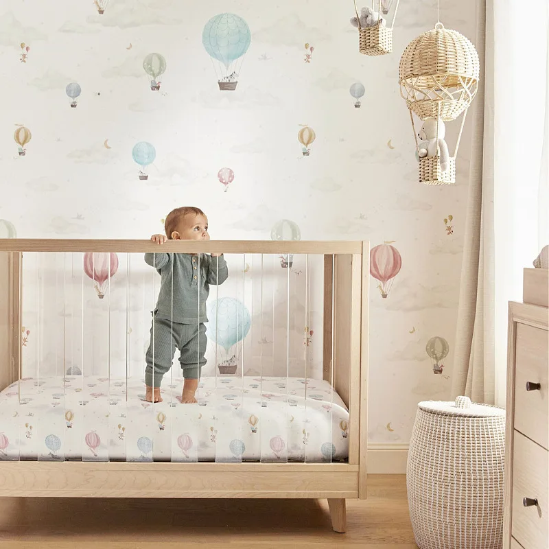 Nordic Style Children's Room Preschool Photography Agency Home Decor Items Hand-woven Rattan Hot Air Balloon thumbnail 3