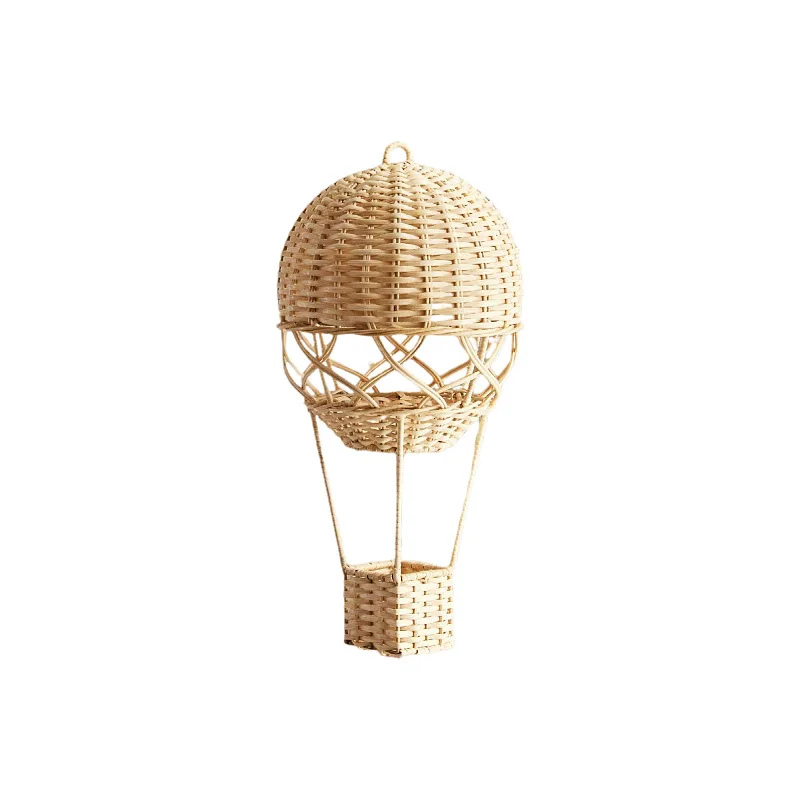 Nordic Style Children's Room Preschool Photography Agency Home Decor Items Hand-woven Rattan Hot Air Balloon thumbnail 5