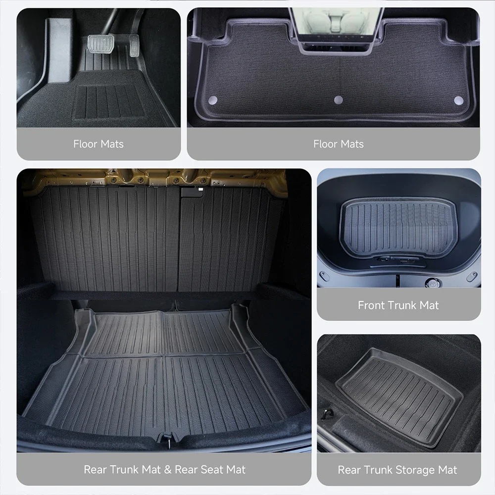 For Tesla Model 3 Highland Accessories TPE Floor Mat Cargo Liner Waterproof Trunk Mat for Tesla Model 3 Highland 2024-2026 thumbnail 6