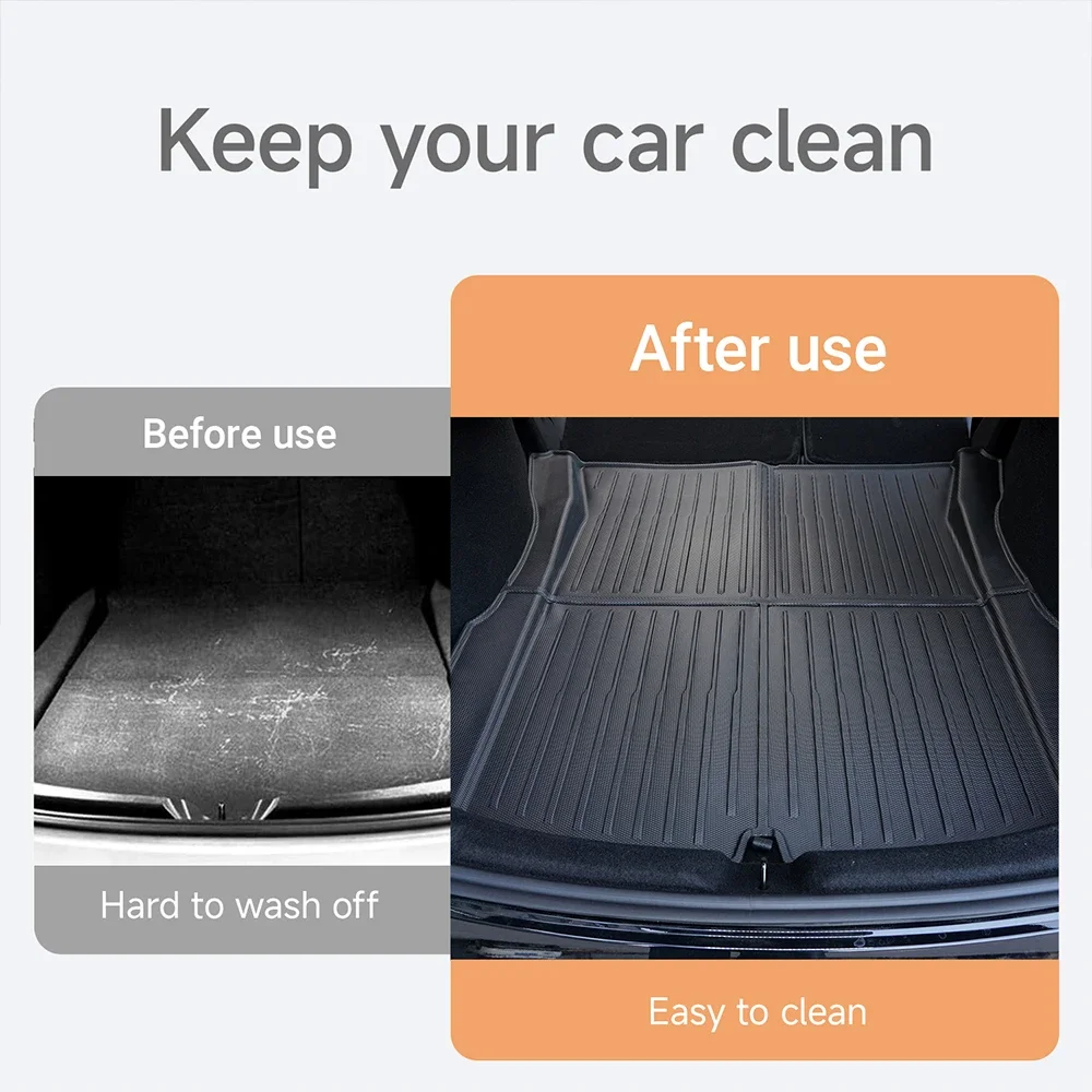 For Tesla Model 3 Highland Accessories TPE Floor Mat Cargo Liner Waterproof Trunk Mat for Tesla Model 3 Highland 2024-2026 thumbnail 4
