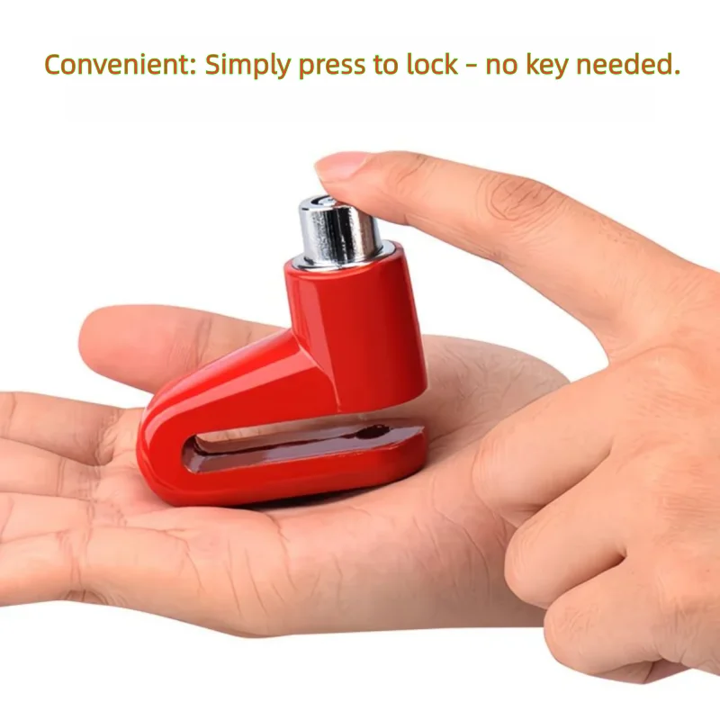 Universal Motorcycle & Bicycle Disc Brake Lock | Heavy-Duty Anti-Theft Security for Bike, Scooter and Motorbike thumbnail 2