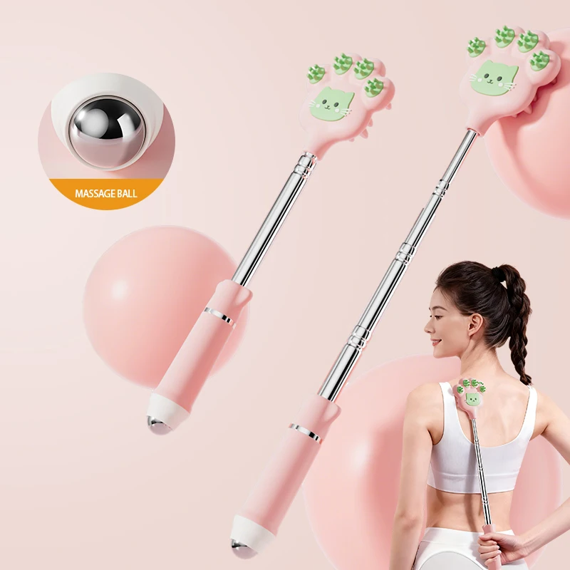 Stainless Steel Back Scratcher Telescopic Scratching Massager Extendable Itch young Woman Old Man Happy Health Products thumbnail 2