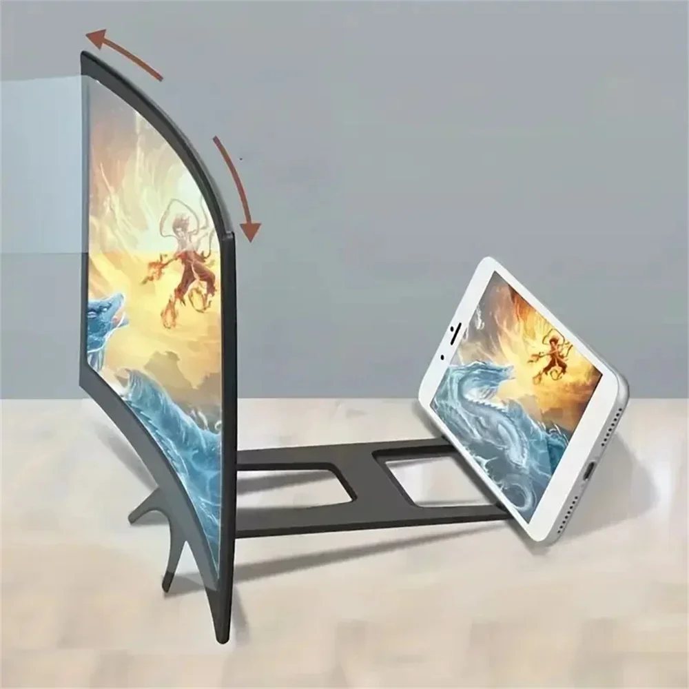 Screen Amplifier Mobile Phone Large Screen Amplifier Curved Screen Enlarged Screen Bracket Video Magnifier Holder Phone Holders thumbnail 4