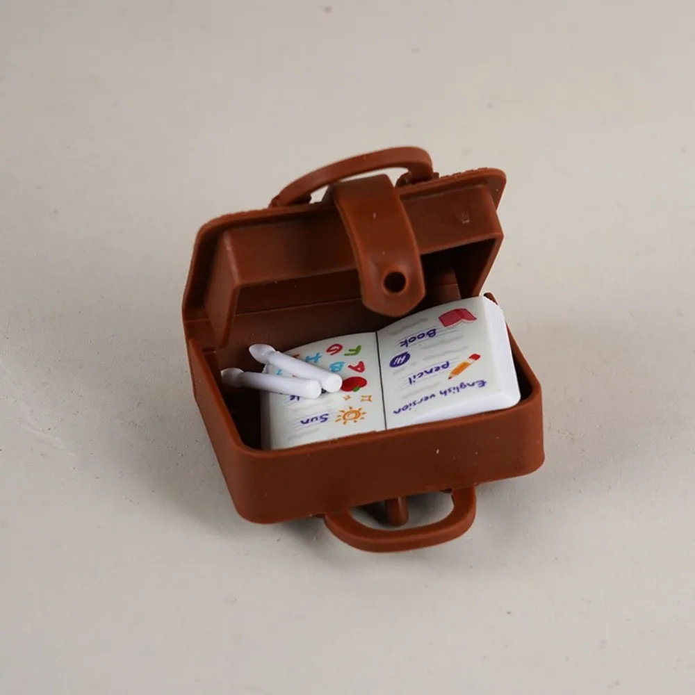 1Set 1:12 Dollhouse Miniature Desks Chairs Schoolbags Model Blackboard Classroom Decor Toy Doll House Accessories thumbnail 3
