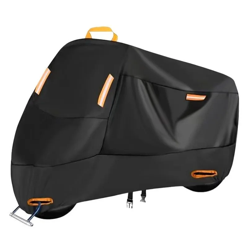 NEW Motorcycle Cover Outdoor Waterproof Tarpaulin Thickened Polyester UV Protective Cover for Motorcycle Scooters thumbnail 5