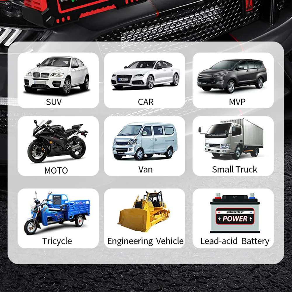 Car Battery Charger 12V 6A Digital Intelligent Pulse Repair Display Overvoltage Protection Household Storage Batteries Charging thumbnail 6