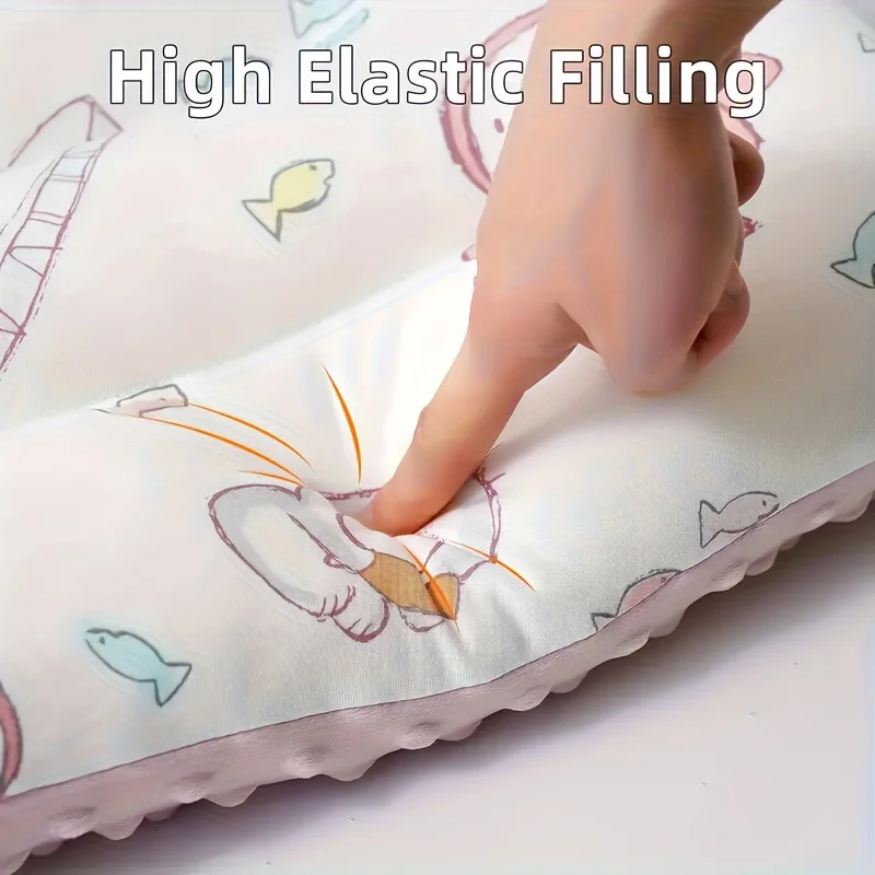 Plush Comfort Pillow for Children, Available in Various Colors, All-Season Double-Sided Ergonomic Support, for Peaceful Sleep and as a Holiday Gift for Boys and Girls thumbnail 4