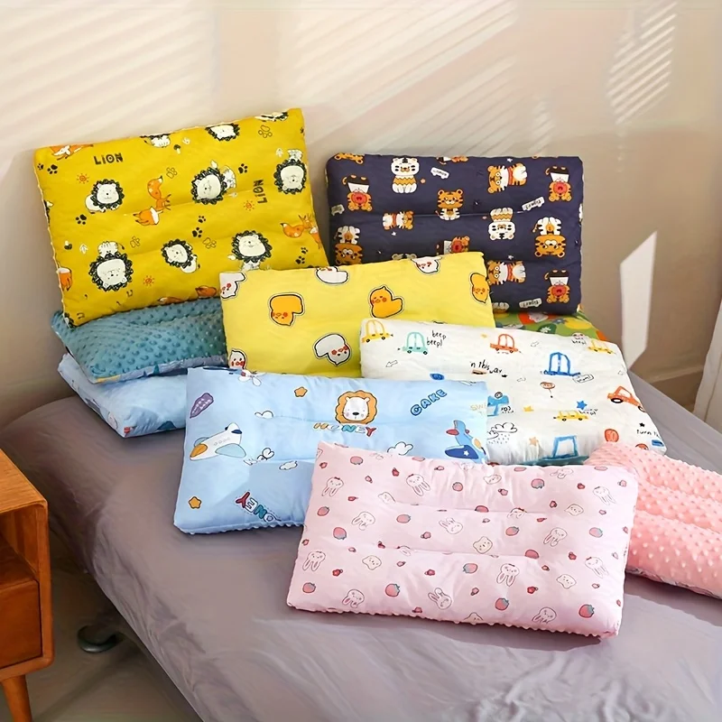 Plush Comfort Pillow for Children, Available in Various Colors, All-Season Double-Sided Ergonomic Support, for Peaceful Sleep and as a Holiday Gift for Boys and Girls