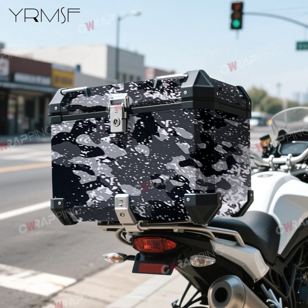 Camouflage Film Wrap Foil Car Livery Waterproof Car Wrapping Sticker Black Vinyl for Motorcycle Vinyls Grey Body Covering Decals thumbnail 6