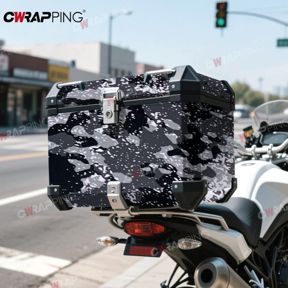 Self-adhesive Film Camouflage Vinyl Wrap Exterior Car Stickers Grey Waterproof Wrapping Tools Camo Wrapping Foil Black Sticker thumbnail 6