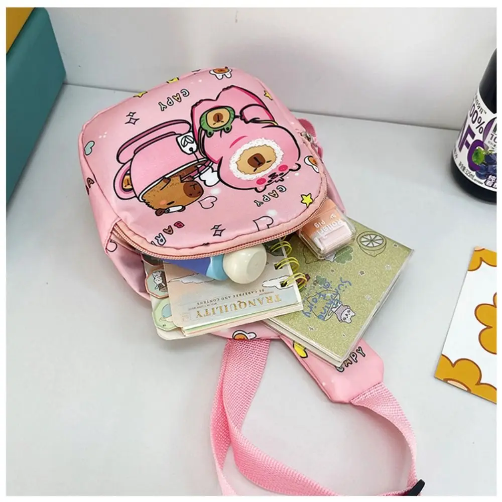 Cute Capybara Shoulder Bag Cartoon Animal Lightweight Chest Bag Nylon Coin Purse For thumbnail 5