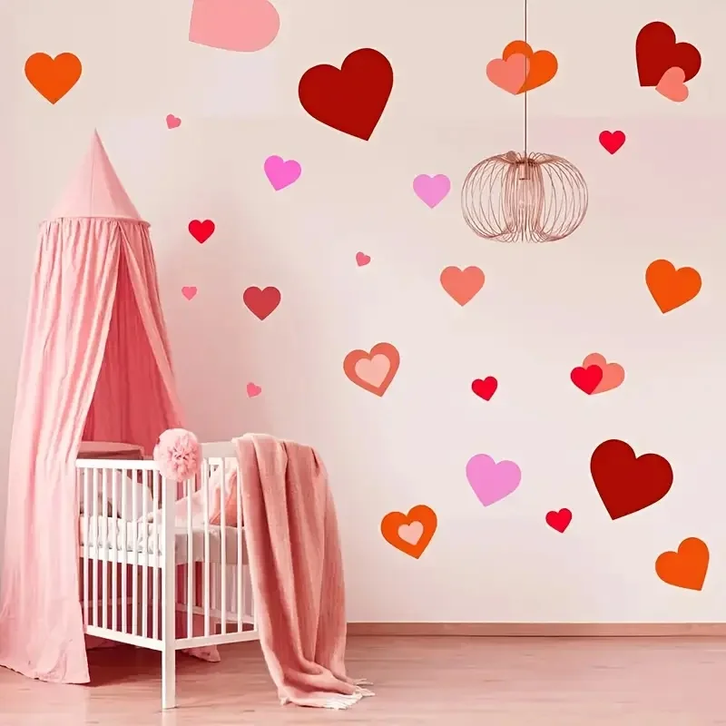Bview Art 8 Pieces Reusable Heart Shape Stencils Kit - Painting Templates for DIY Wall Decor, Canvas, Greeting Cards thumbnail 6