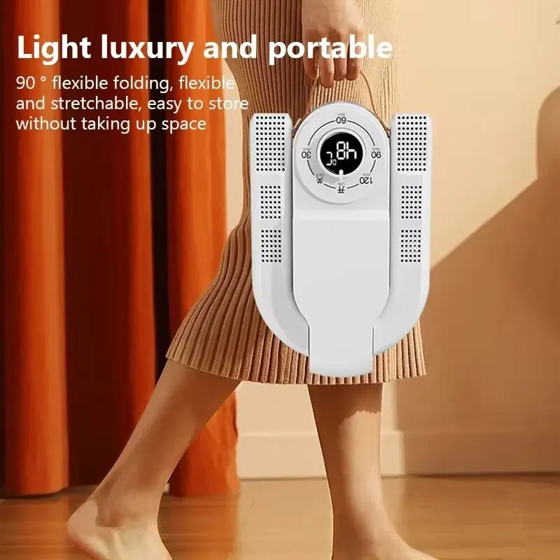 Shoe Dryer Intelligent Timer Adjustable Dryer Quick Drying Deodorizing Sterilizing Shoe Dryer Household Shoe Warmer Heater thumbnail 4