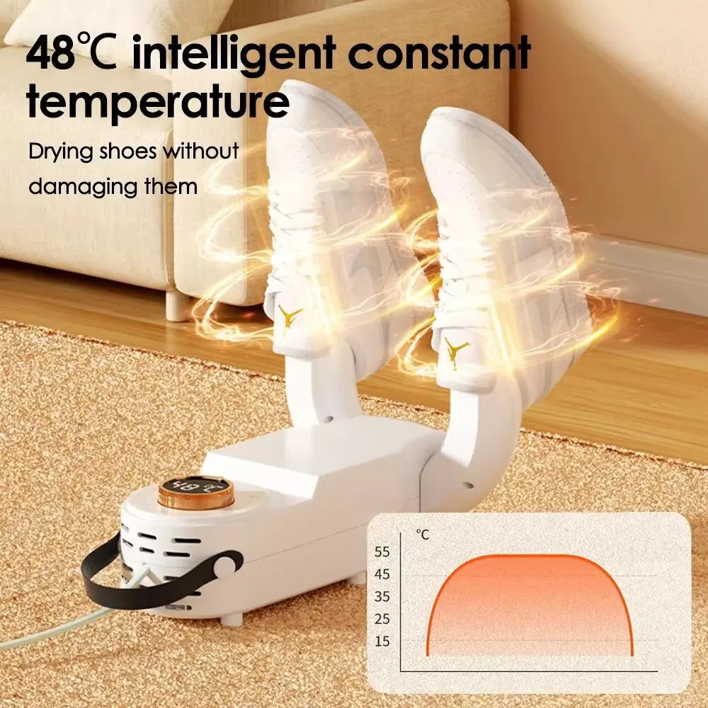 Shoe Dryer Intelligent Timer Adjustable Dryer Quick Drying Deodorizing Sterilizing Shoe Dryer Household Shoe Warmer Heater thumbnail 3