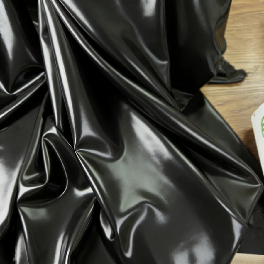 High Quality Pure Black PVC Waterproof Bed Cover Anti Fouling and Easy To Clean Household Bedding Protective Cover thumbnail 5