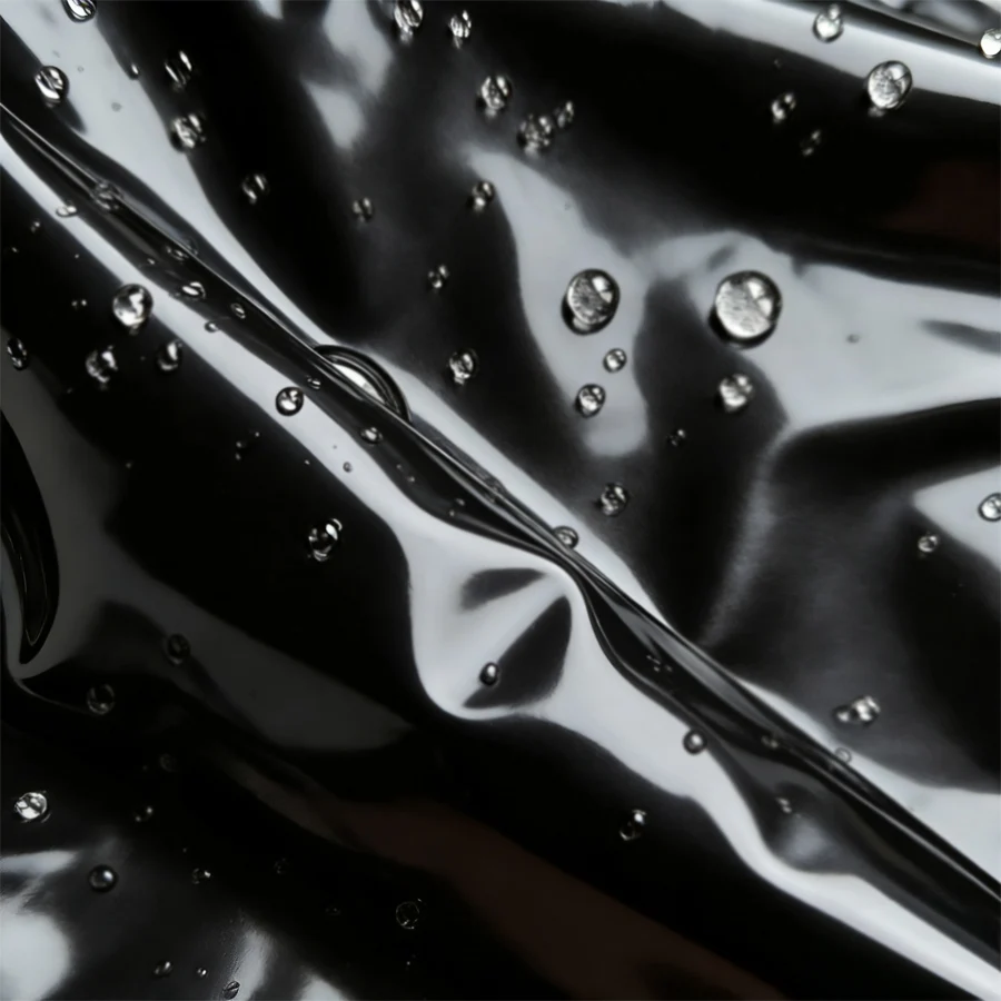 High Quality Pure Black PVC Waterproof Bed Cover Anti Fouling and Easy To Clean Household Bedding Protective Cover thumbnail 6