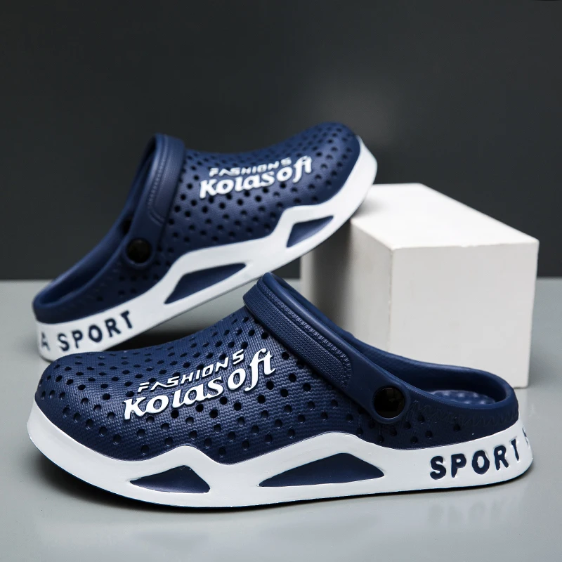 Men's Sandals, Comfortable, Lightweight, Non-Slip, Breathable Indoor and Outdoor Eva Slippers, Outdoor Garden Shoes, Beach Shoes