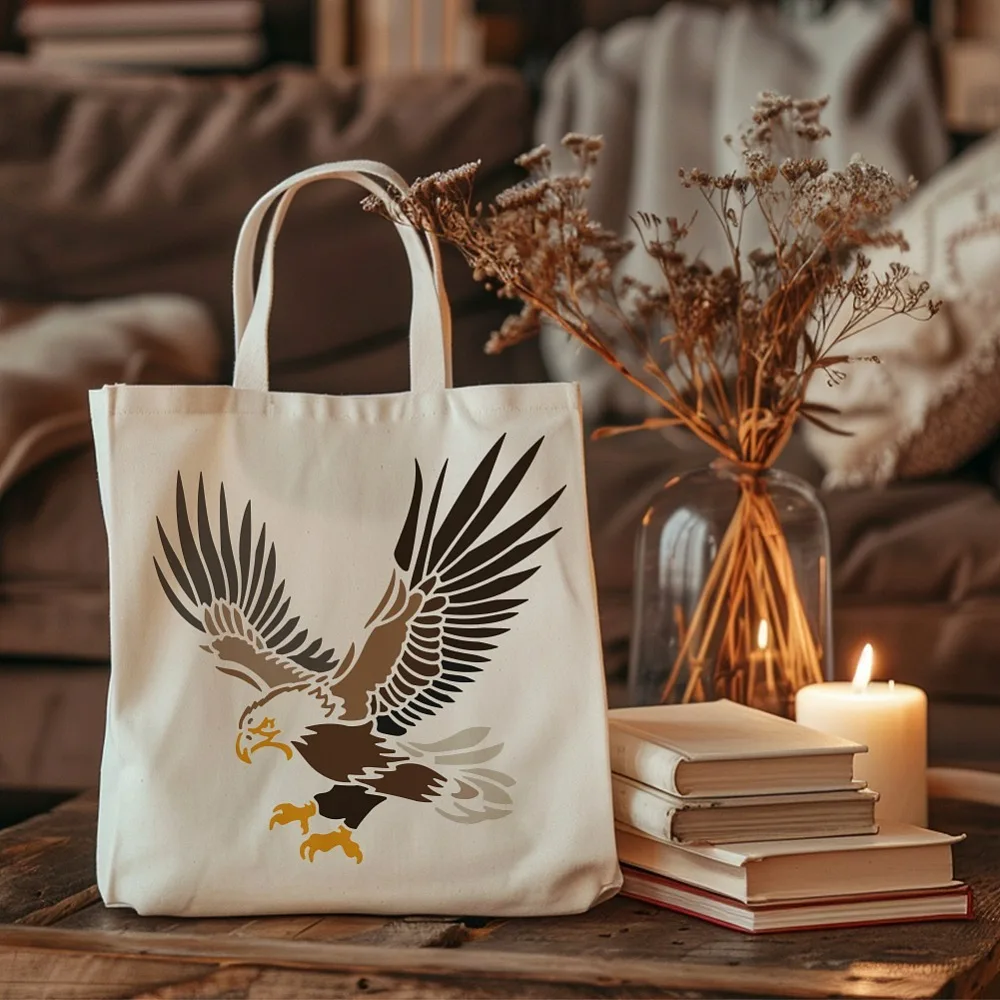 1pc Art Paint Brushes with PET Hollow Out Drawing Painting Stencils sets Eagle 300x300mm thumbnail 4