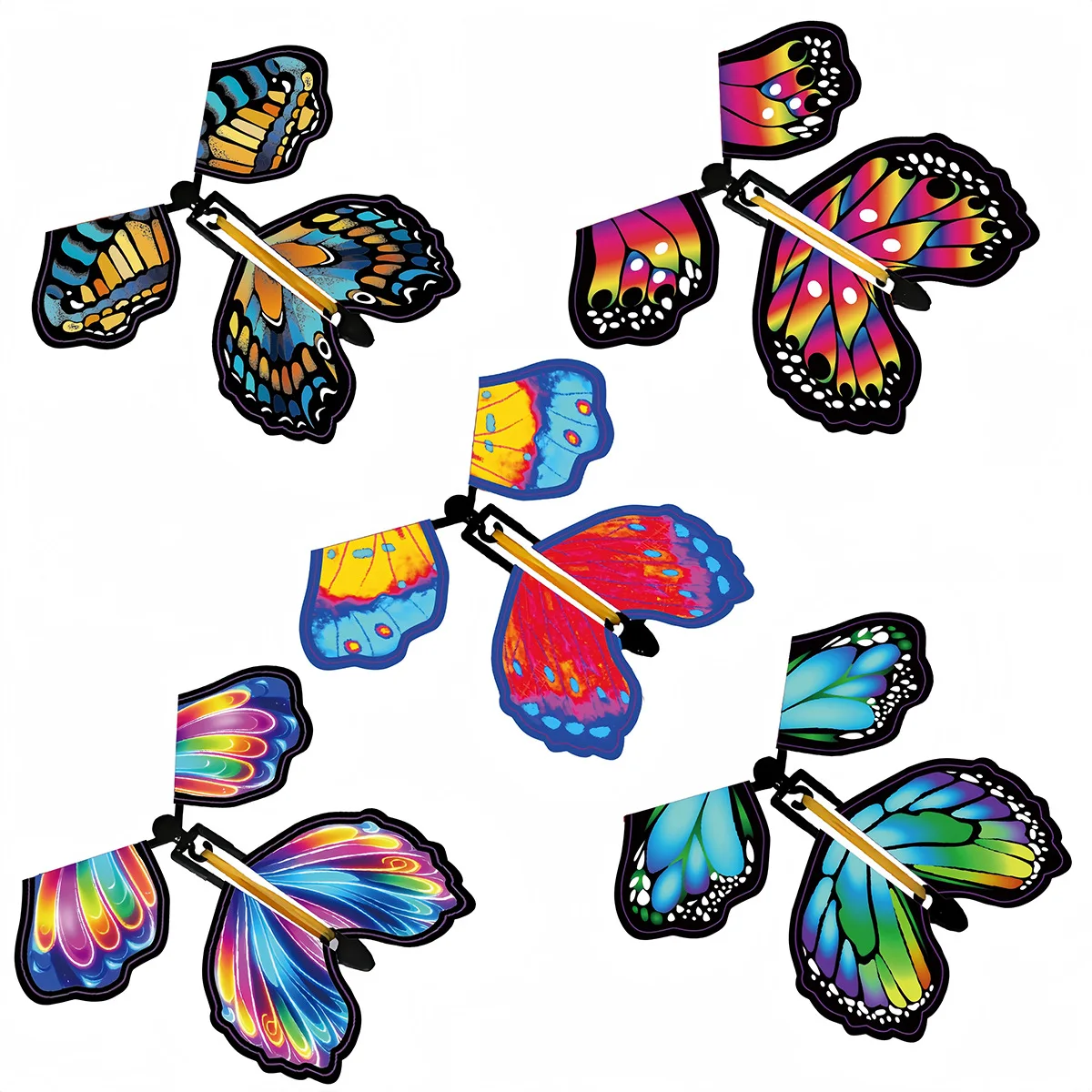 5/10/20/30/50pcs Flying Butterfly Magic Butterfly New Unique Toy Magic Prop Children's Outdoor Toy Fidget toy fidgeting spinners thumbnail 5