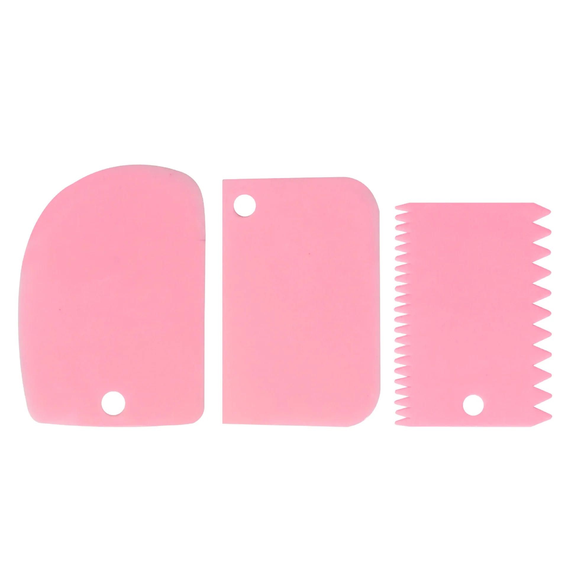 3PCS/Lot Cream Scraper Smoother DIY Cake Decorating  Fondant Pastry Cutters Molds Kitchen Scrapers  Baking Spatulas Tools thumbnail 4