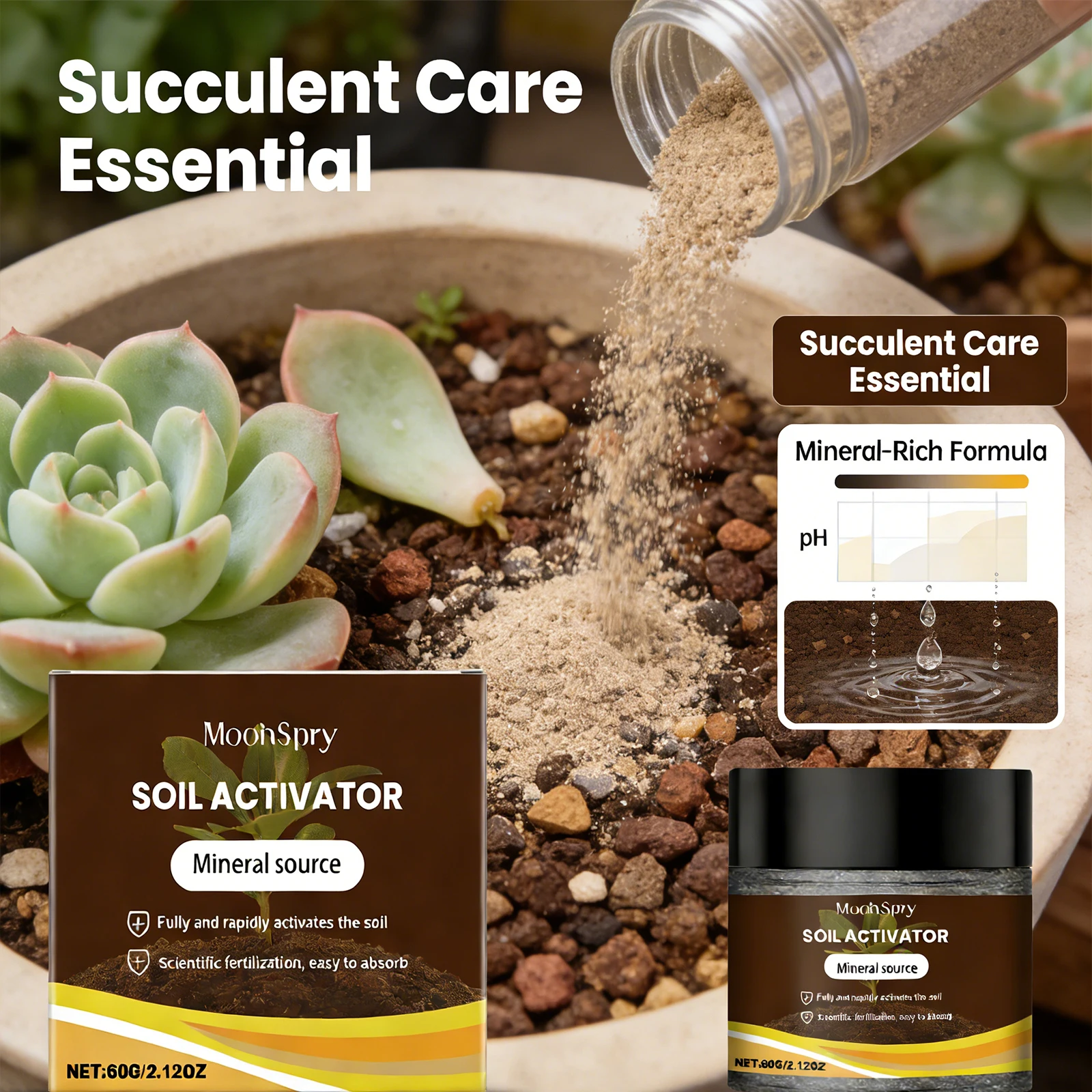 Soil Activator Promoting Growth Increasing Soil Fertility Improve Soil Structure Enhance Disease Resistance Soil Loosening Agent thumbnail 2