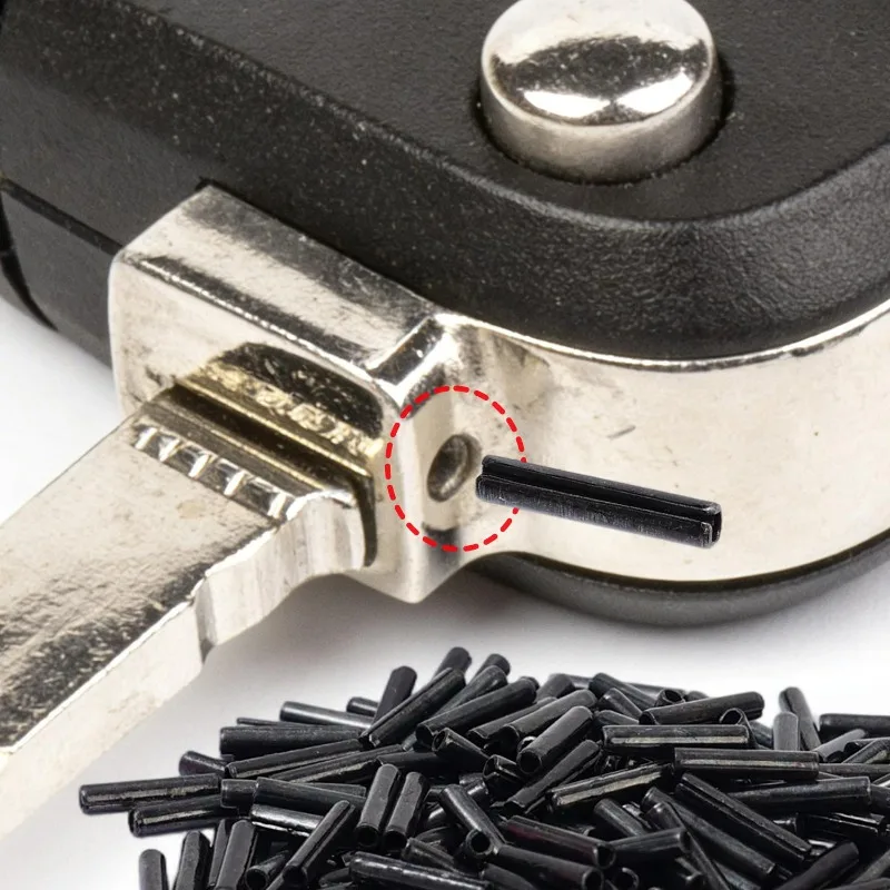 200pcs 1.6/1.7MM Pin for KEYDIY VVDI Car Key Blade Fixing Pin Bolt Car Key Embryo Latch Remote Key Blade with Strong Iron Pin thumbnail 2