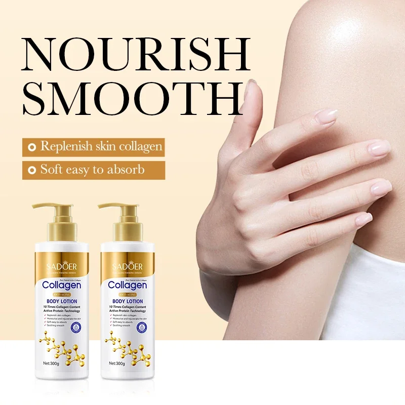 Collagen Anti Wrinkle Body Lotion Hydrating Moisturizer Skin Care Non Greasy Formula Dry Skin Relief