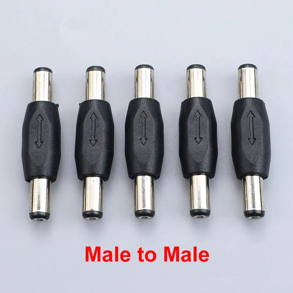 JCD 5.5mm*2.1mm Male Female DC Power Connector 5.5 x 2.1mm Adapter Jack Socket For CCTV Security Camera LED Strip Adaptor thumbnail 5