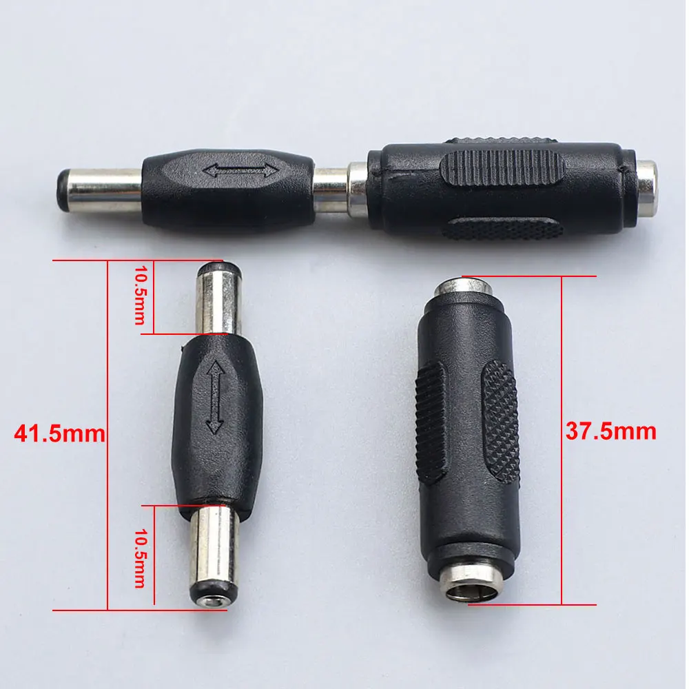 JCD 5.5mm*2.1mm Male Female DC Power Connector 5.5 x 2.1mm Adapter Jack Socket For CCTV Security Camera LED Strip Adaptor thumbnail 2