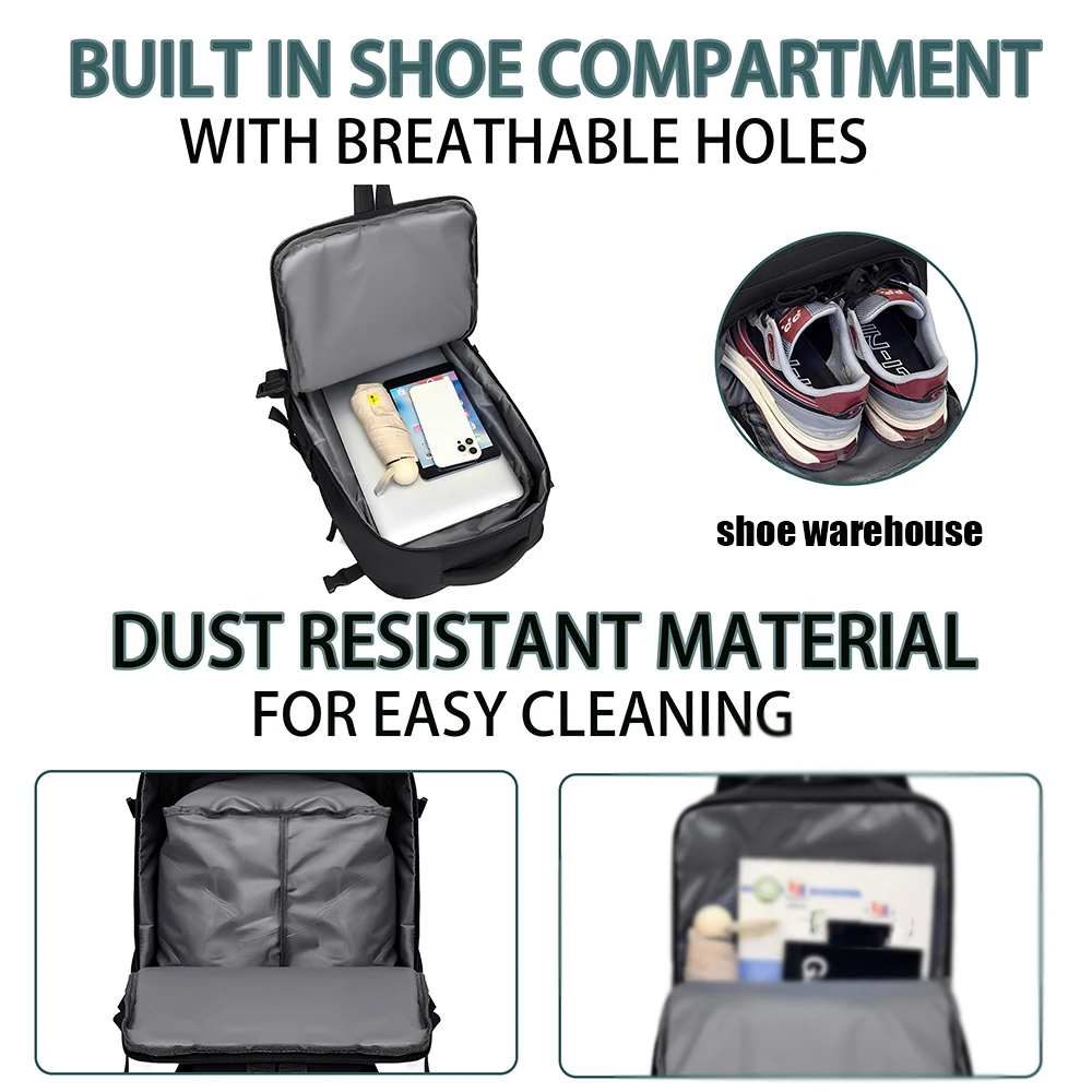 Backpack, Multifunctional, Large Capacity Backpack, Business Travel Luggage Bag, Travel Boarding Bag, Lightweight Computer Bag thumbnail 5