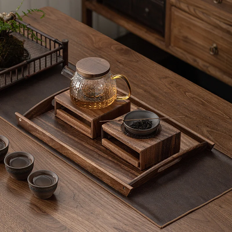 Wooden Tea Pot Heater Tea Supplies Elegant Tea Warmer Heating Coffee Milk Decoration for Home Kitchen Garden Travel Winter Gift thumbnail 5