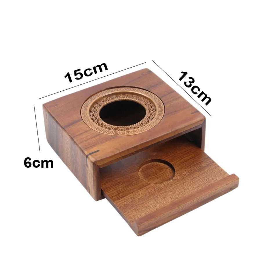 Wooden Tea Pot Heater Tea Supplies Elegant Tea Warmer Heating Coffee Milk Decoration for Home Kitchen Garden Travel Winter Gift thumbnail 6