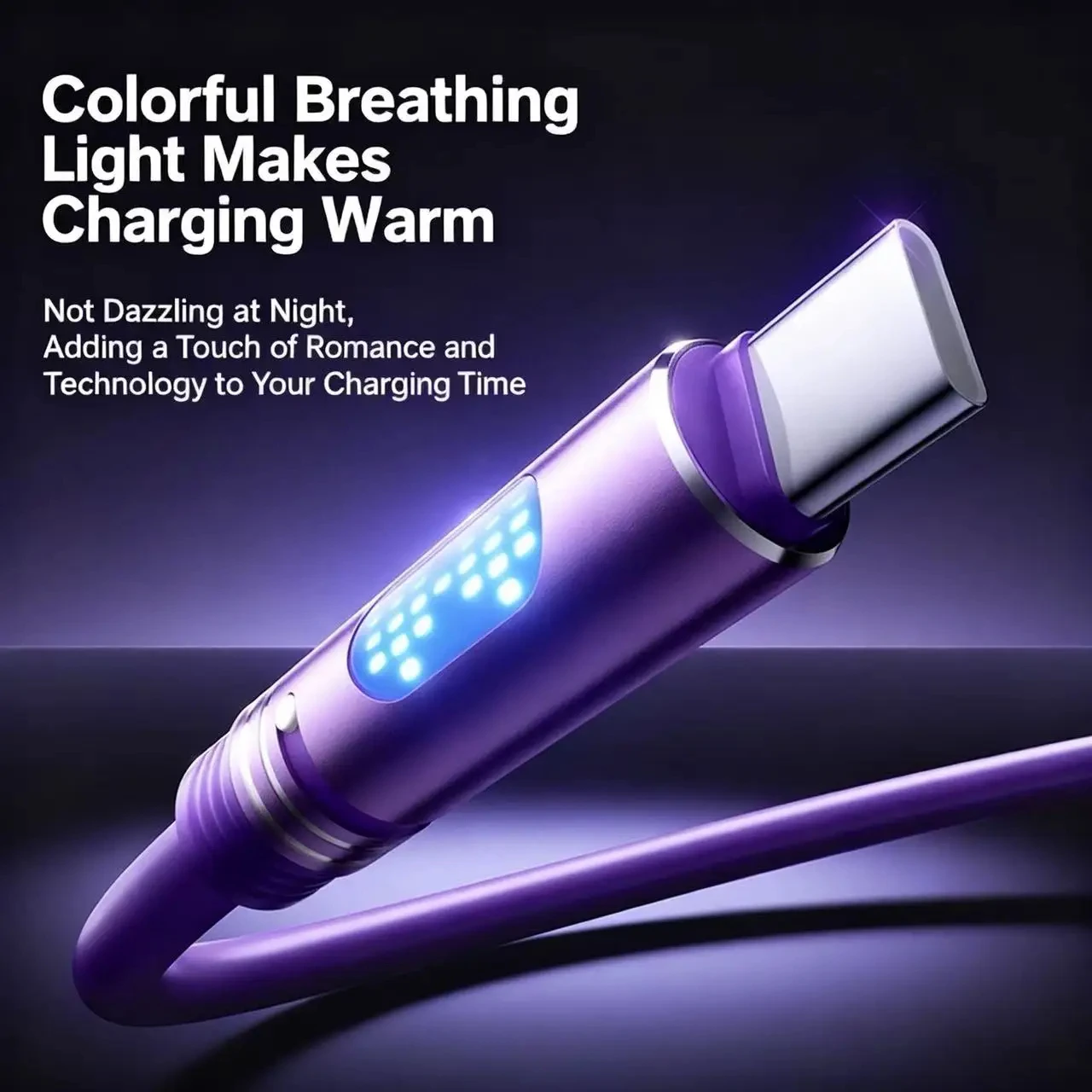 240W Ambient Light USB C Type C Port Liquid Silicone Aromatherapy Fast Charging Data cable for iphone 15 16 17 PRO MAX Xiaomi thumbnail 2