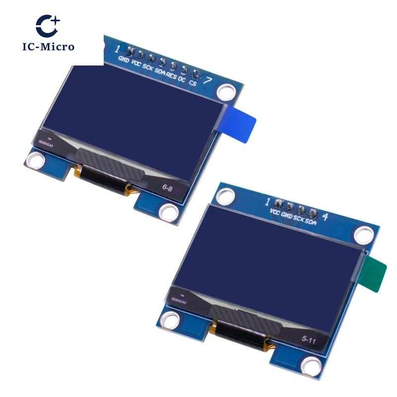 1.3 inch OLED module SPI/IIC I2C Communicate white/blue color 128X64 1.3 inch OLED LCD LED Display Module 1.3" OLED Module 1-10 thumbnail 4