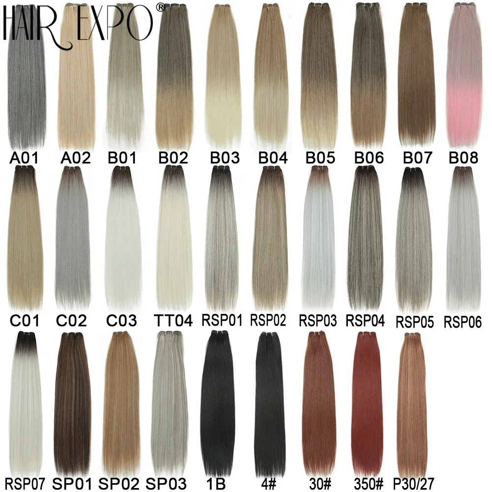 Straight Hair Bundles 26Inch Synthetic Fiber Hair Extensions Natural Soft Heat Resistant Fiber Bio Straight Hair Weave For Women thumbnail 3