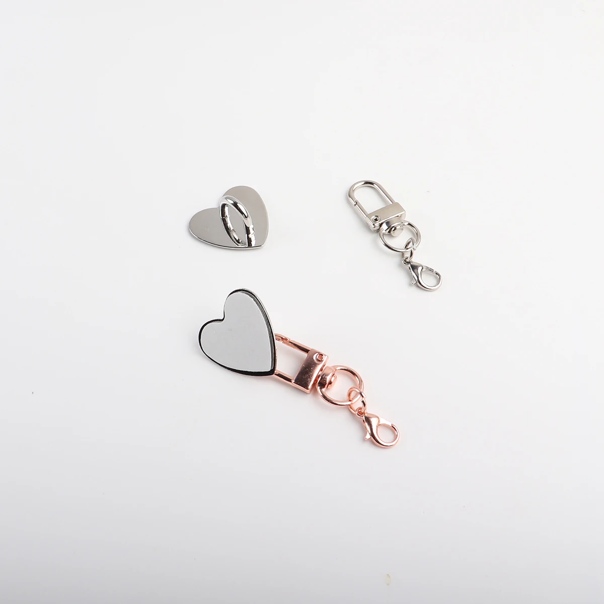 3-in-1 Adhesive Phone Case Bag Metal Love Star Moon Butterfly Flower Style Hardware Accessories Handmade Decoration Lanyard thumbnail 4