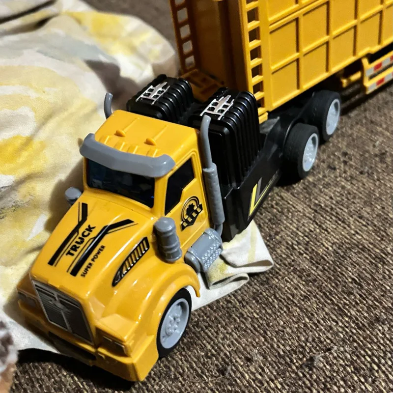 RC Cars Truck Heavy-Duty Dump Transporter Engineering Vehicle Model Vehicle Remote Control Trailer Car Toys 1:48 Boy Toy Gift thumbnail 2