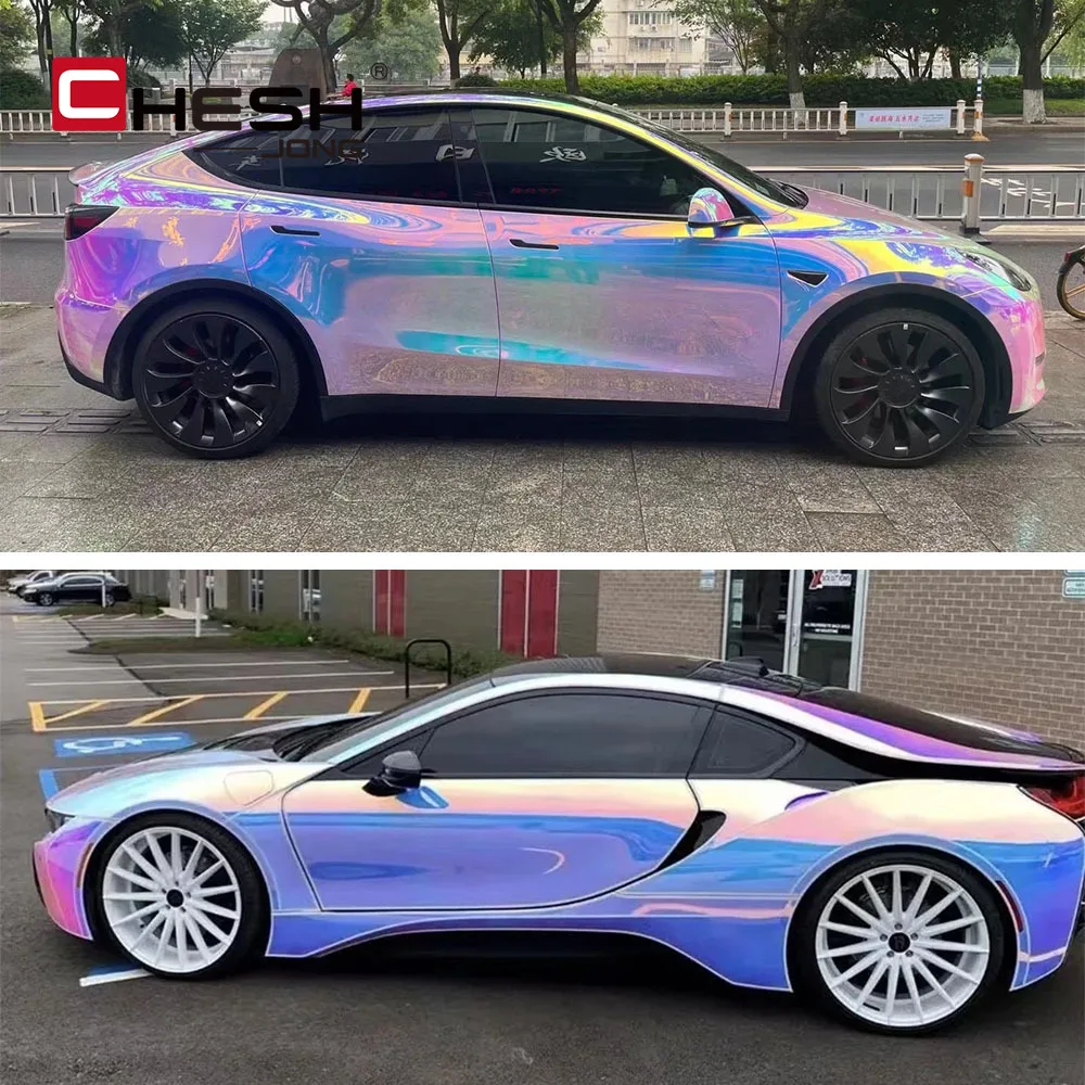 Chameleon Rainbow Film Wrapping Tools Automotive Vinyl Paper for Car Vehicle Decoration Exterior Car Stickers Accessories Auto thumbnail 5
