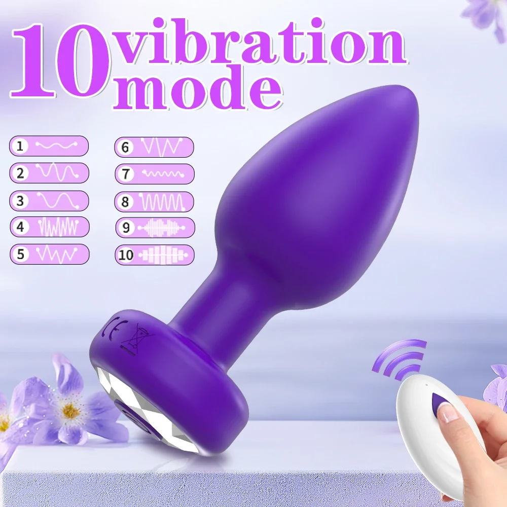 Anal Vibrator Wireless Butt Plug Men Remote Prostate Massager Female Control Vagina Masturbator for Adult Sex Toys Women Men Gay thumbnail 2