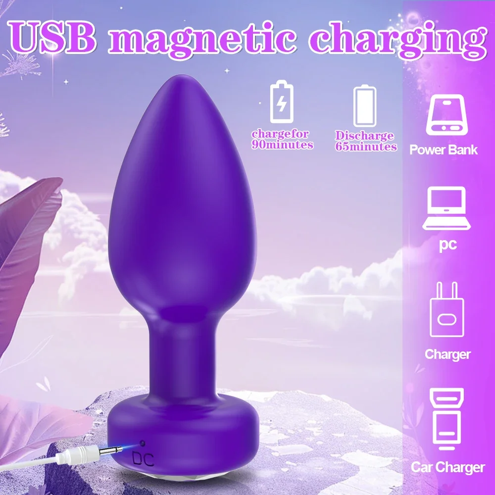 Anal Vibrator Wireless Butt Plug Men Remote Prostate Massager Female Control Vagina Masturbator for Adult Sex Toys Women Men Gay thumbnail 6