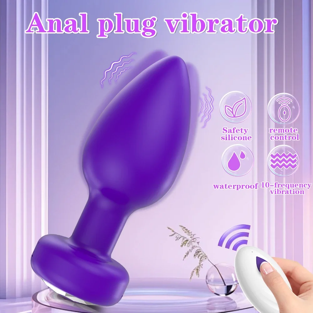 Anal Vibrator Wireless Butt Plug Men Remote Prostate Massager Female Control Vagina Masturbator for Adult Sex Toys Women Men Gay thumbnail 3